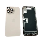 Original Genuine Housing Frame with Back Glass Gold Grade A for iPhone 16 Pro Ma