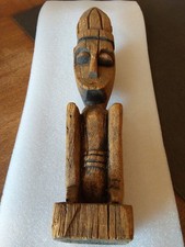 Carved Wood Tiki Style Statue 14.5  Tall Figurine