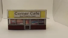 H.O. Scale Corner Cafe Laser Cut Kit. LB#64