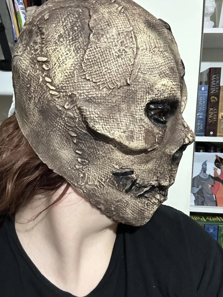 Scarecrow Mask Batman Horror Halloween Cosplay Latex Bat Man Scary Scare Crow !! - Image 2 of 4