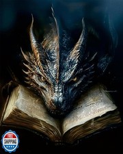 MBNTJHT Dragon Paint by Numbers Kit for Adults,Black Dragon and B