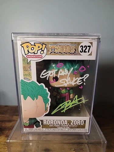 One Piece Roronoa Zoro 327 Signed & Quoted Christopher Sabat JSA Hard Stack