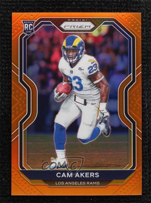 2020 Panini Prizm Rookie Orange Prizm 99/249 Cam Akers #376 0a2j