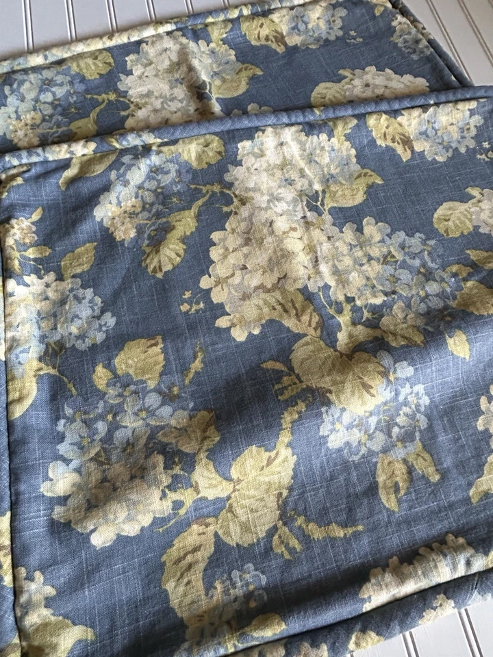 Almohada Waverly Rolling Meadow Shams Azul Hortensia Floral Personalizada Estándar ¡HERMOSA! Foto 2 de 4