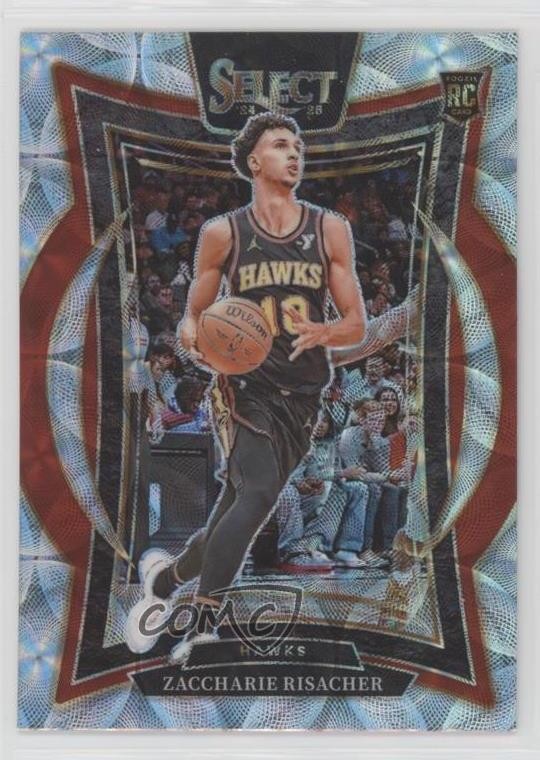 2024-25 Panini Select Concourse Scope Prizm Zaccharie Risacher #86 Rookie RC
