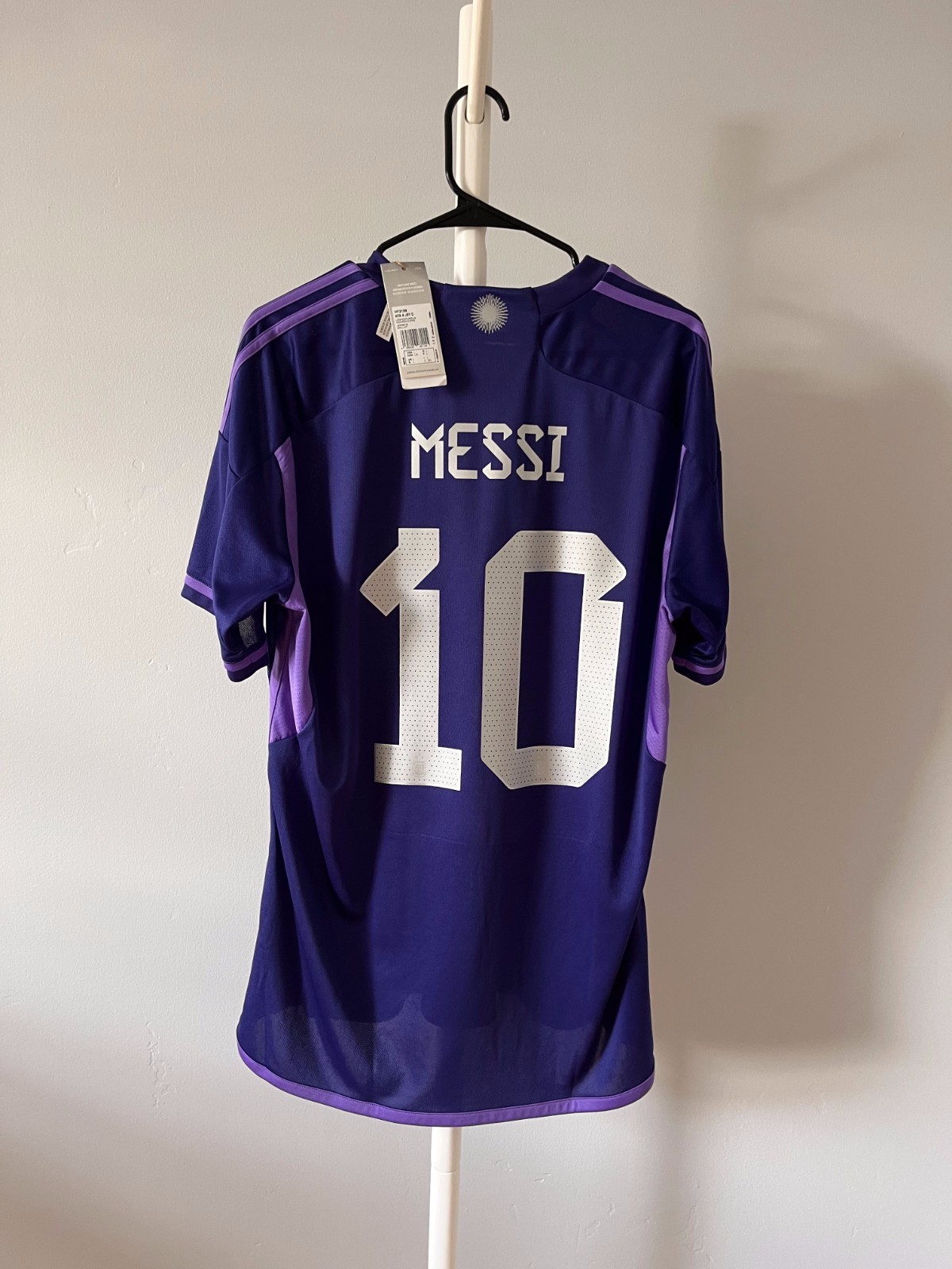 Argentina 2022 Away #10 Messi Adidas L BNWT HF2159 World Cup Soccer Jersey