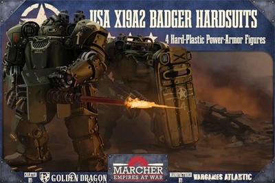 X19A2 Badger Hardsuits Wargames Atlantic 28mm Sci Fi Miniatures