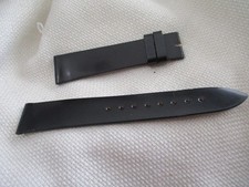 GENUINE leather usa watchstrap watch band strap 18mm black smooth