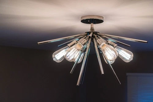 Estelle 6-Light Semi-Flush Mount in Mid-Century Modern and Sputnik Style 14.5 - Picture 2 of 13