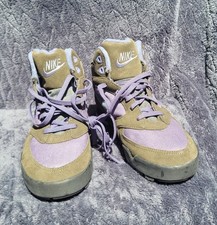 Vintage 1990's Nike Caldera ACG Hiking Boots W Size 9 Purple Gray Suede - NEW