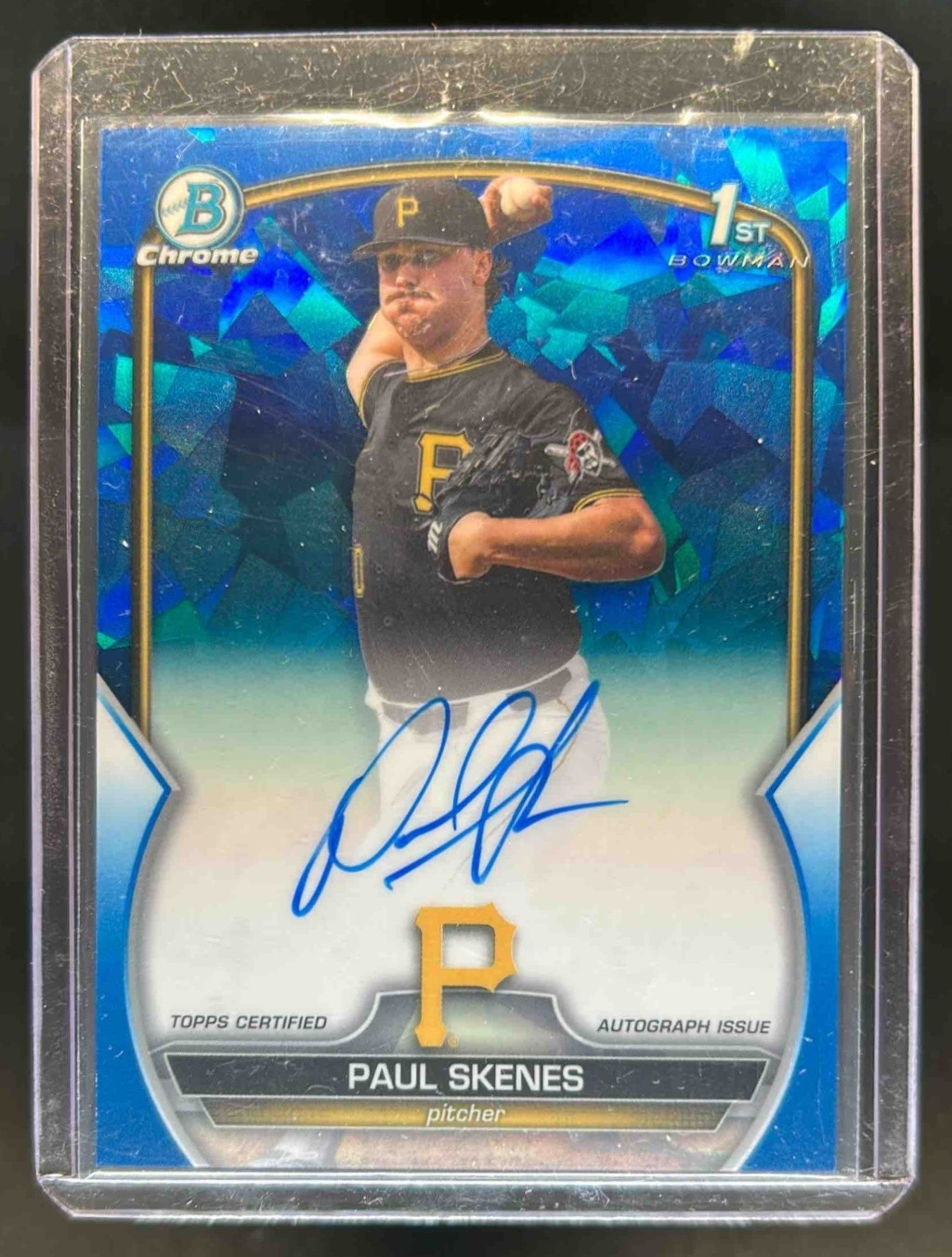2023 Bowman Draft Sapphire Paul Skenes Chrome Auto 1st Prospect #/199 Pirates