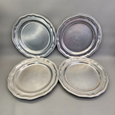 Carson Freeport PA Set of 4 Plates 10.5'' Queen Anne Statesmetal Scallop