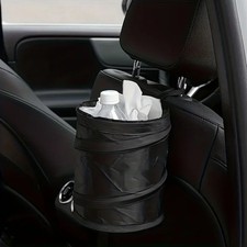 Car Trash Can Hanging Seat Back Garbage Bin Portable Auto Organizer Storage Bag
