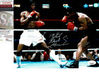 Mitch Blood Green autographed 8x10 action vs   Mike Tyson JSA  Certified — photo 1