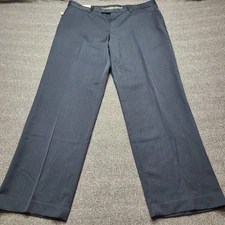 Perry Ellis Portfolio Pants Mens 38x32 Blue Classic Fit Dress Slacks Polyester