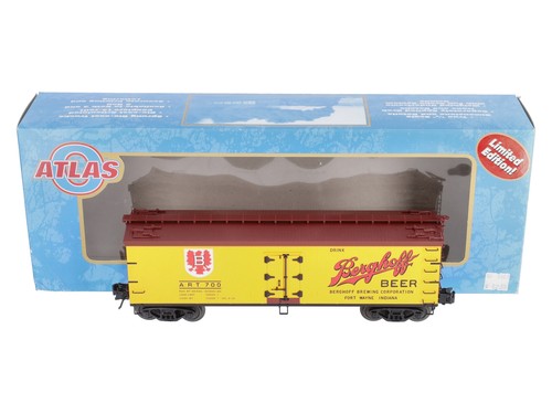 Atlas 8185-1 Spur O 40' Holz Kühlwagen Berghoff Bier #700 LN/Box | Zustand: Used