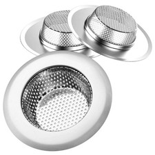 4 Pack Kitchen Sink Strainer Stainless Steel, Drain Silver