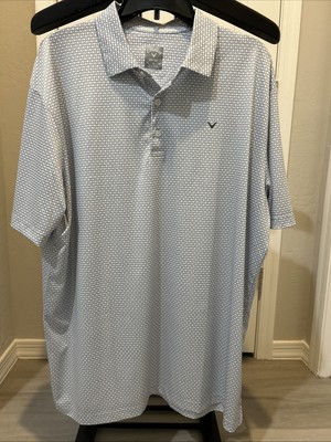 Callaway Golf Men Short Sleeve Buttons Performance Opti-Dri Stretch Polo XL