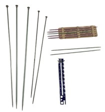 12 Vintage Knitting Needles Lot Bates Boye Metal 2 3 6 Yarn Crafts Bundle USA