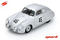 Spark S9705 1:43 Porsche 356 1953 No.46 Le Mans 24H Silber Modellauto Resin