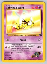 Sabrina's Abra 93/132 Gym Challenge Common NM Pokemon TCG