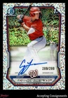 2026 Bowman Chrome Prospect Speckle Refractors Coy James 1st ROOKIE AUTO 289/299