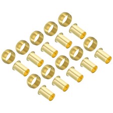 20PCS 12mm Tube OD Brass Compression Sleeves Ferrules Compression Insert Fitting