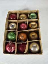 12 vintage Chirstmas Tree ornaments
