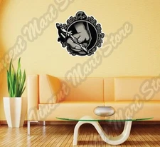 Tattoo Machine Ink Gun Artist Paint Ski Wall Sticker Room Interior Decor 22"