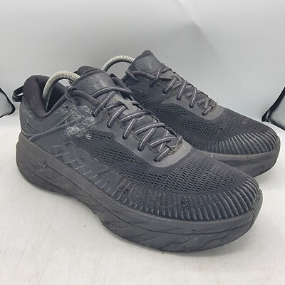 Hoka One One Bondi 7 Mens 10 Triple Black Running Shoes  display picture 1