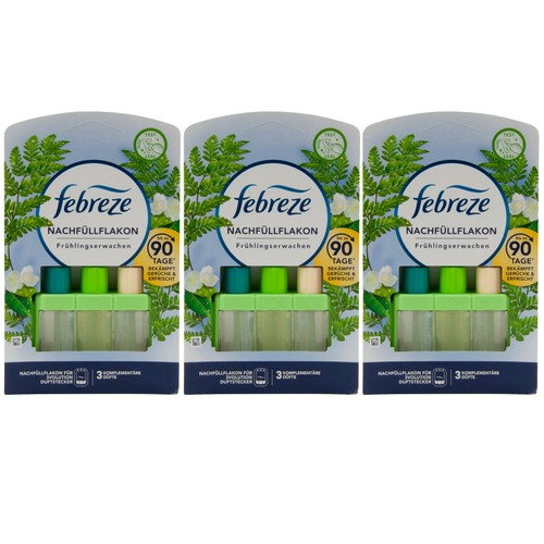 Febreze 3Volution Ricarica 20ml - 3 Fragranze Alternate - Deodorante Ambiente Per Casa (Durata 90 Giorni) - 6