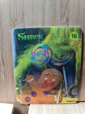Dreamworks Heroes #16 SHREK Woolworths Movie Motion Trading Card FREE POST