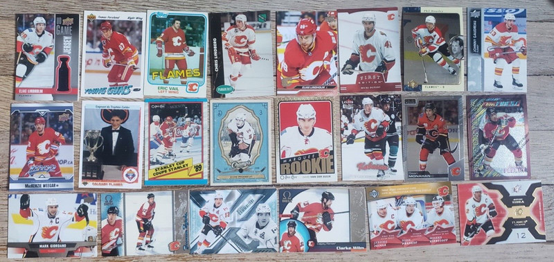 Over 300 Calgary Flames Hockey Card Lot-with Insert(Jersey), Rookie, Base Cards