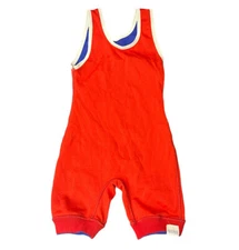 Vintage Matman Wrestling Singlet Reversible Size Adult XXXS Red Blue