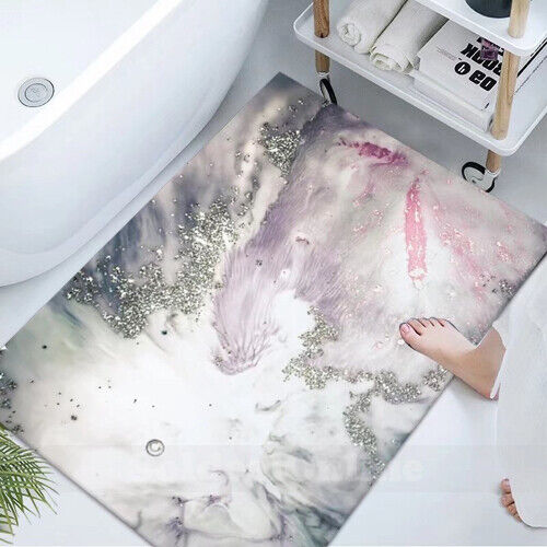 Tappeto Bagno Assorbente Marmo Diamatomee Pavimento Terra Asciugatura Rapida Tappeto Scivoloso - Foto 18 di 34