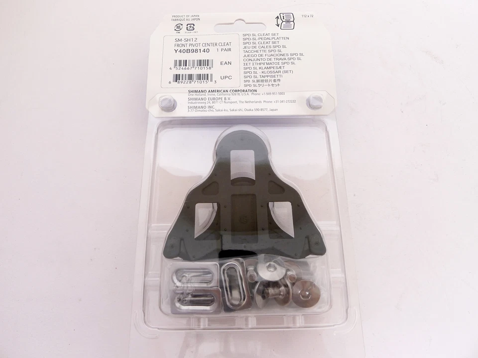 1Pair Shimano SM-SH12 Cleat Set 2 Degrees Float SPD-SL Road Bike Pedal Cleats US - Image 4 of 4