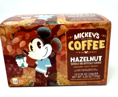Disney Parks Mickey's Really Swell Coffee Hazelnut Light Roast Keurig K-Cups Box