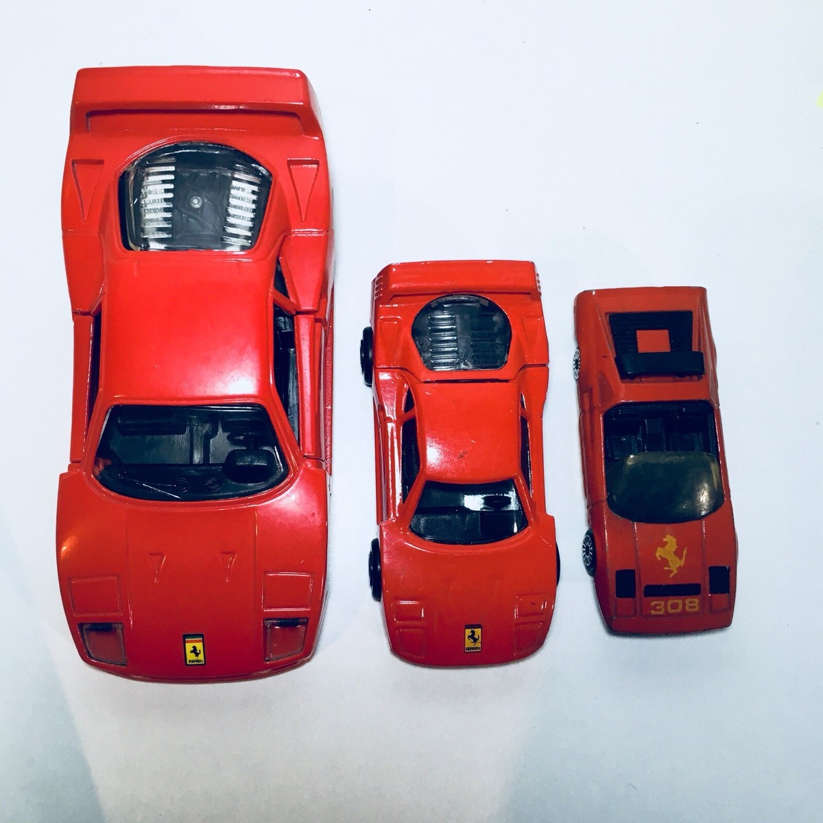 Lot of (3) Ferrari F40 and Ferrari 308 Diecast - MC Toy