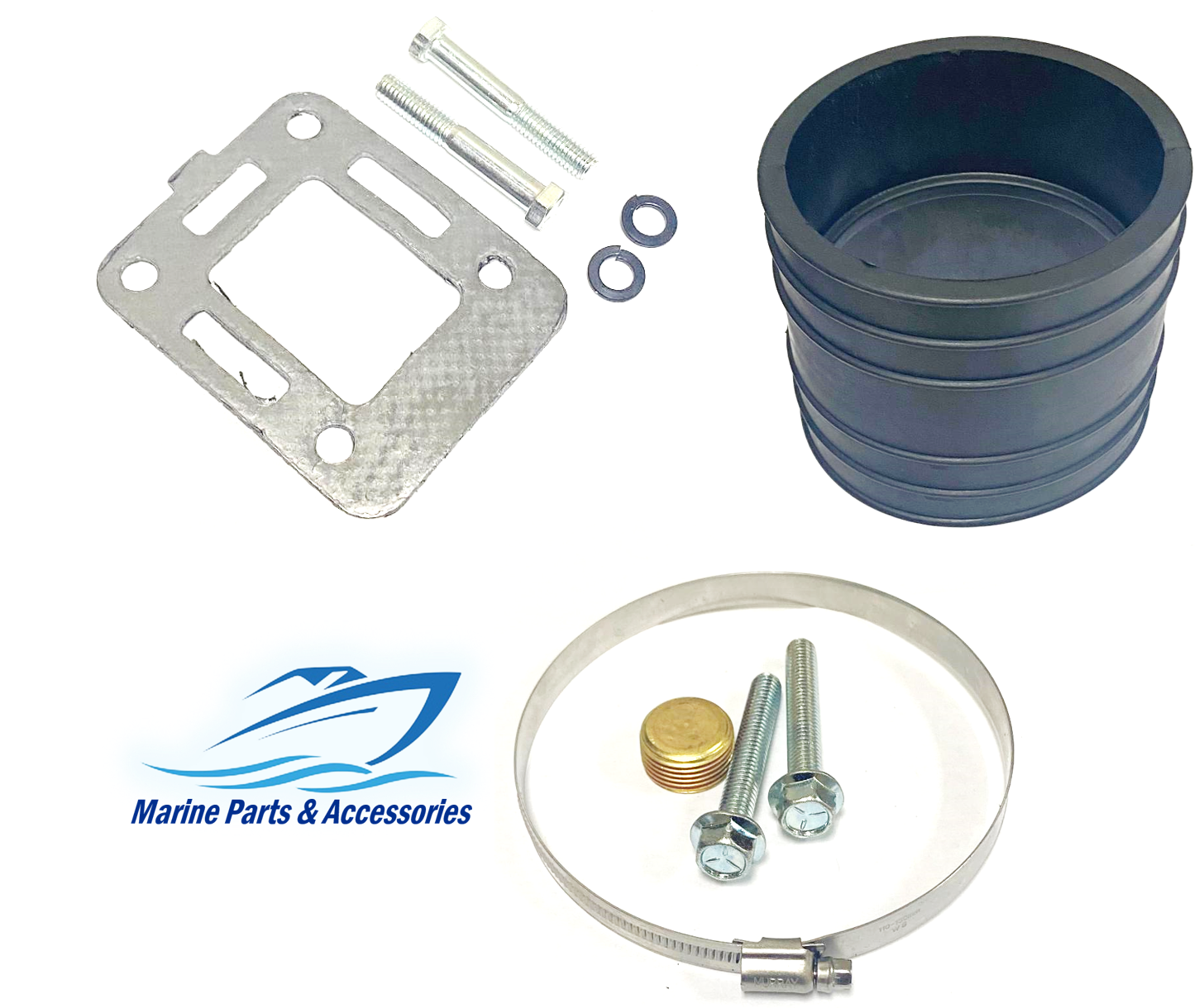 Exhaust manifold Riser Elbow for MerCruiser Marine 120 140 3.0LX ...