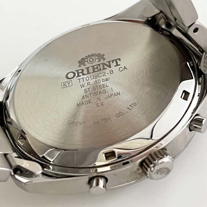 【ジャンク】オリエント 腕時計 TT0U-C2-B CA Orient chronograph date watch men's vintage TTOU-C2-B | eBay