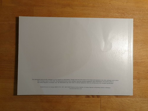 Mercedes-Benz C-Class Estate Original Brochure - Dated: 29th February 2000 - Picture 2 of 4