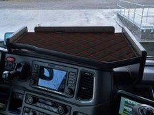 TAVOLO CRUSCOTTO CENTRALE LED CABINA LEGNO NERO ROSSO PER SCANIA  R  S dal 2017>