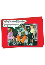 1 Funny Christmas Greeting Card w/ Envelope -Merry Christmas Holiday Jesus Freak