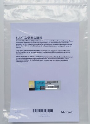 5 CAL USER (Benutzer) für Windows 2019 Terminal Server/ RDS Remote Desktop R2