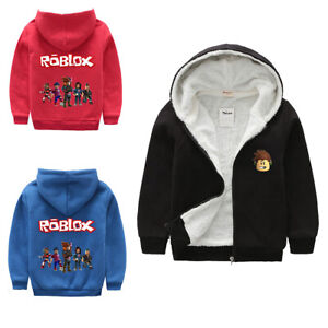 Roblox Kids Boys Girls Winter Jacket Coat Hoodie Sweatshirt