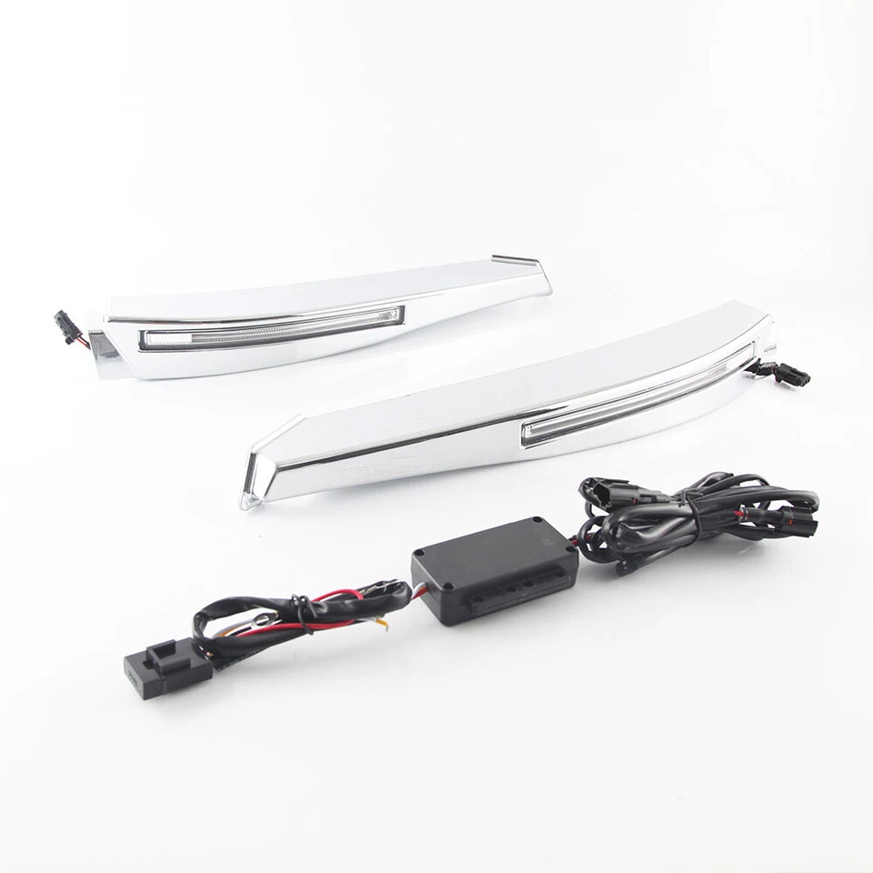 Luz de circulación diurna LED DRL izquierda y derecha para Jaguar XF 2008-2010 repuesto Foto 2 de 4