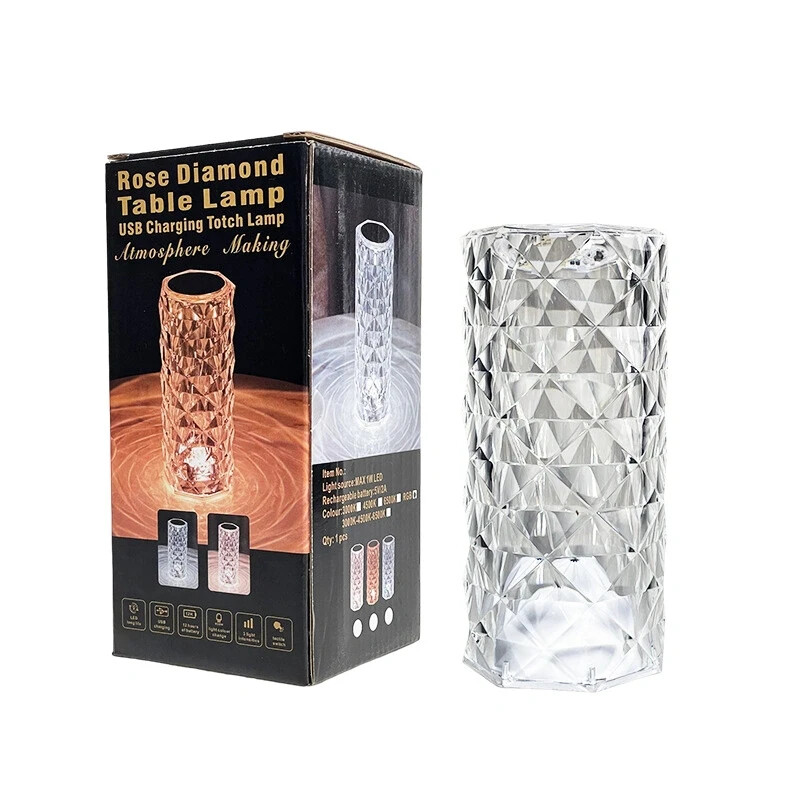 LAMPUP × NATAL DESIGN DIAMOND INSIDE 16 Colors Crystal Table Lamp Rose Light Romantic Diamond