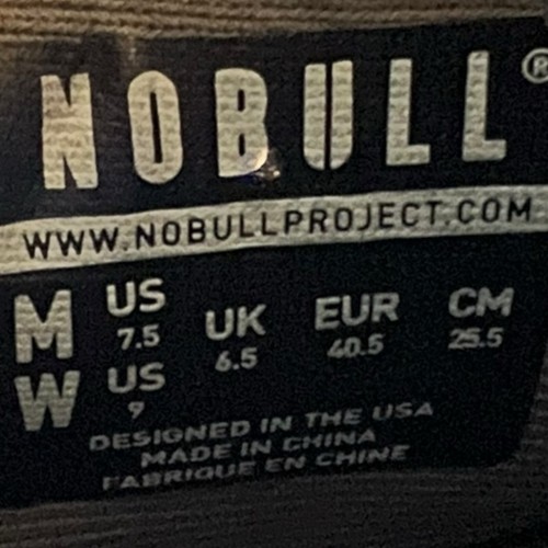 Zapatillas deportivas NoBull para mujer talla 9 gris ártico súper tela - Imagen 5 de 5