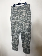 Army Cargo Trousers Mens 34 M Camo Military Camouflage Combat Green X Long