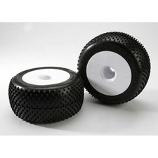 Traxxas 5375R Response 3.8 Tire/White Dish Wheels/2 1/10 E-Revo Revo E/T-Maxx